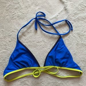 Blue aerie bikini top